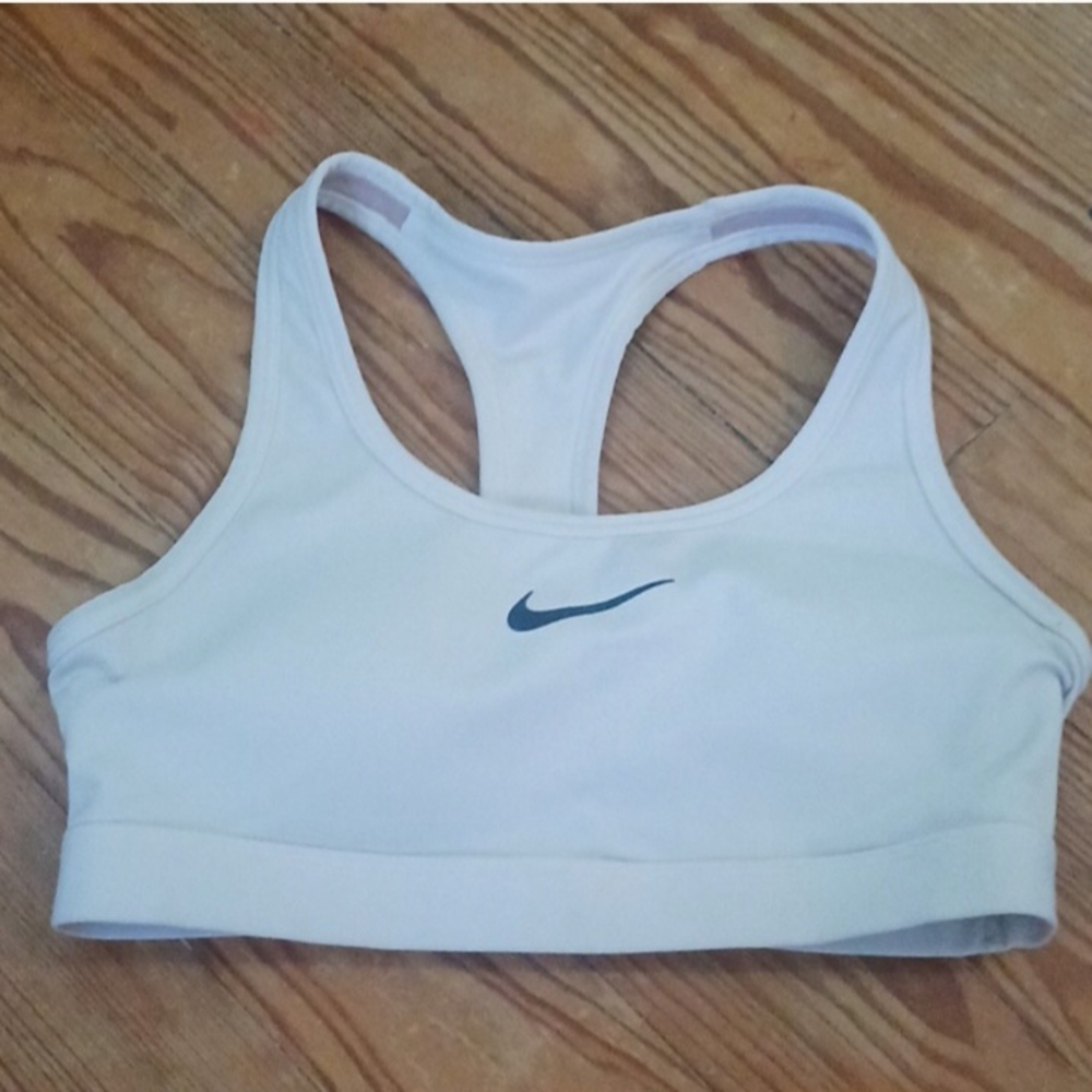 Nike White Racerback Sports Bra- Size XS